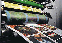 Groupe d'impression d'une presse d'imprimerie